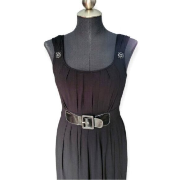 Y2K VEX Black Cotton Sleeveless Dress - Picture 4 of 7